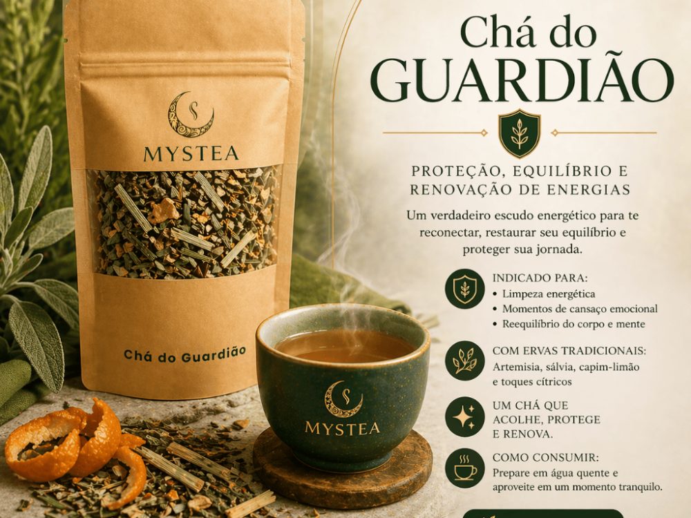 Chá do Guardião: equilíbrio em uma xícara de ervas naturais